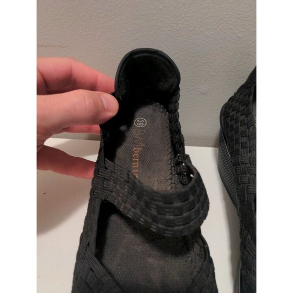 Bernie Mev Wedge Platform Sandal Black Halle Women’s Size 8.5/Size 39 - Picture 7 of 10